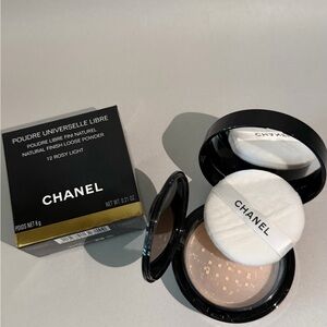 CHANEL Loose Setting Powder Compact with Puff - Rosy Light Pink